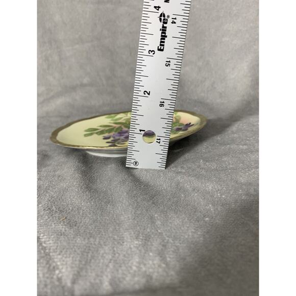 Vintage Beyer & Bock Prussia 6” Salad Plate Hand Painted Floral China - Picture 7 of 7